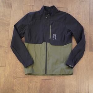 Maloja Nordic Hybrid Softshell Jacket Black/Green Mens Size Large